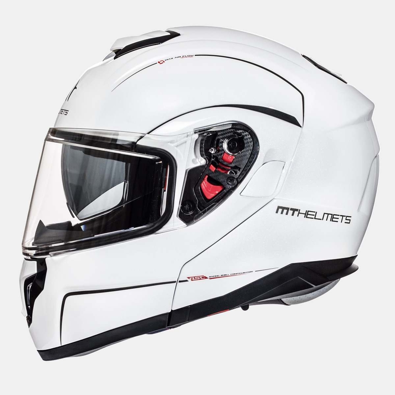 Motociklistična čelada MT Atom bela razprodaja