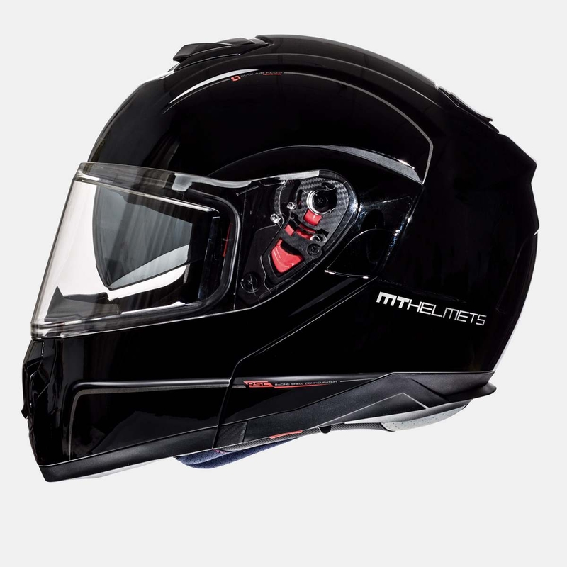 Motociklistična čelada MT Atom črna razprodaja