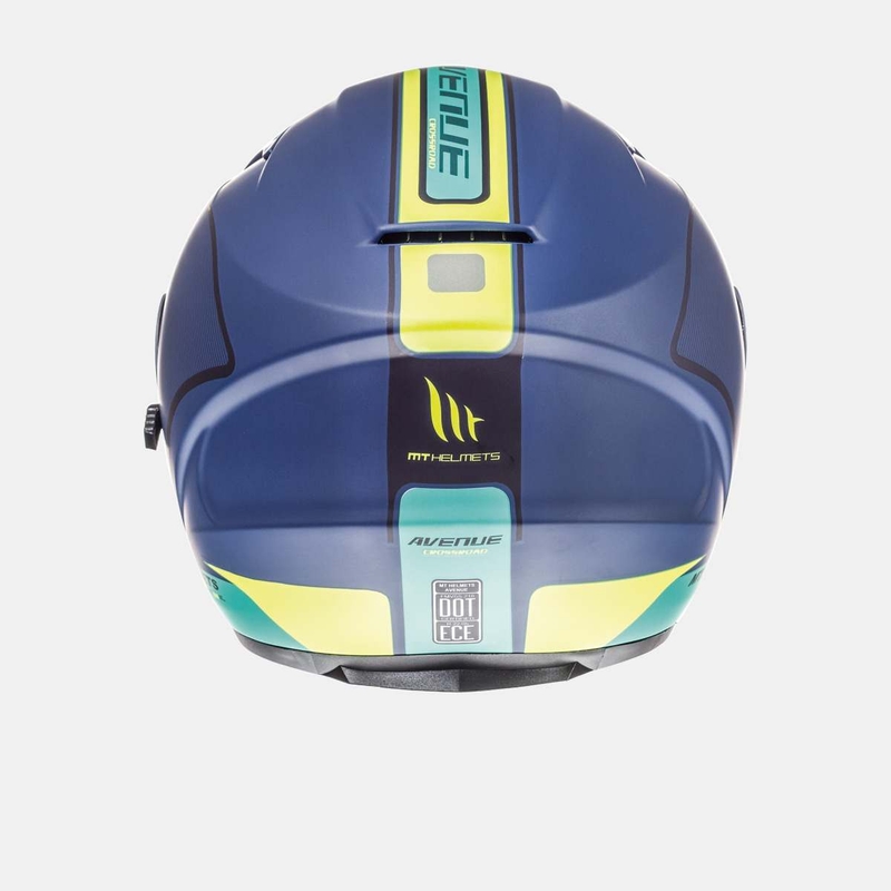 Motoristična čelada Open MT Avenue SV Crossroad blue matte-fluo yellow razprodaja