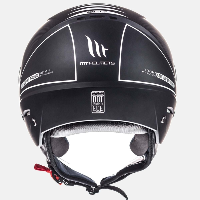Motoristična čelada Open MT City Eleven SV Tron Black Matte White razprodaja