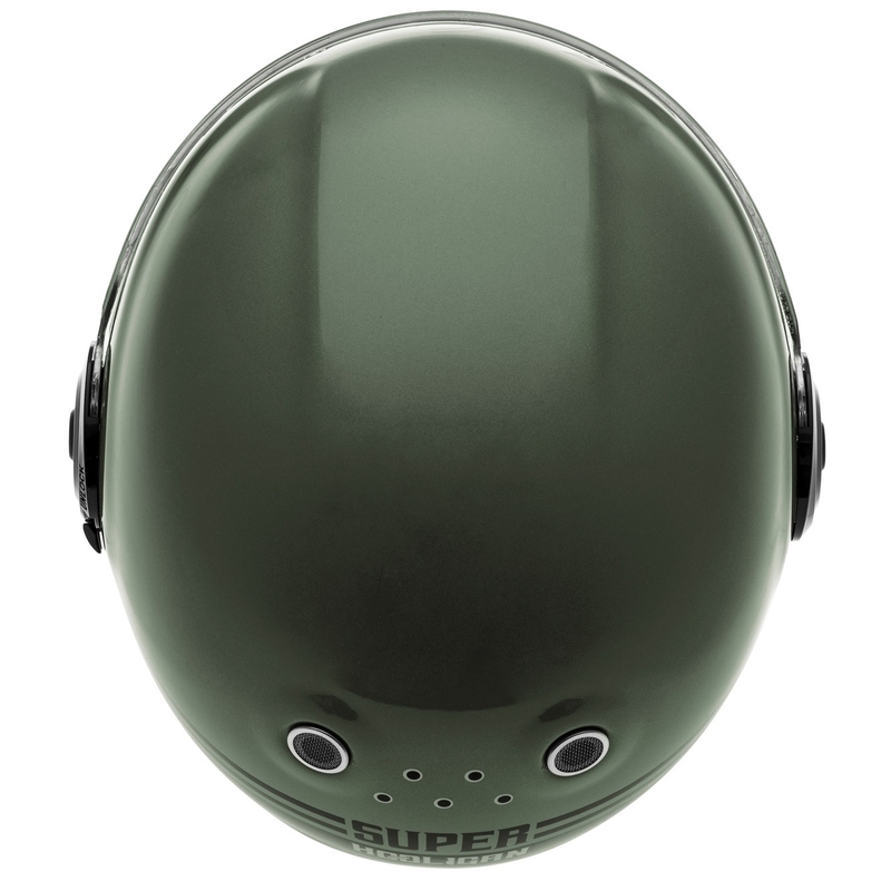 Cassida Fibre Super Hooligan Črno-zelena integralna motoristična čelada razprodaja