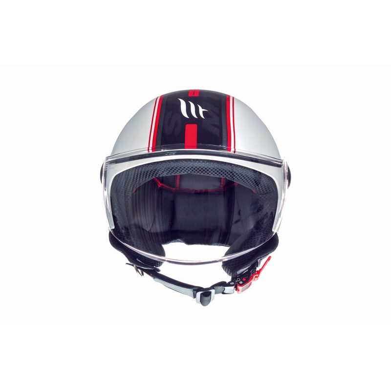 Motoristična čelada Open MT Street Entire White-Black-Red razprodaja