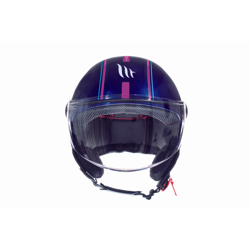 Motoristična čelada Open MT Street Entire Blue-Fluo Pink razprodaja