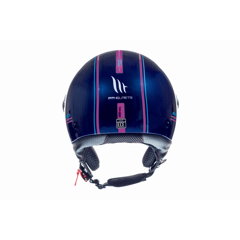 Motoristična čelada Open MT Street Entire Blue-Fluo Pink razprodaja