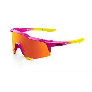 Sončna očala 100% SPEEDCRAFT Fernando Tatis JR roza-rumena (rdeče steklo HIPER)