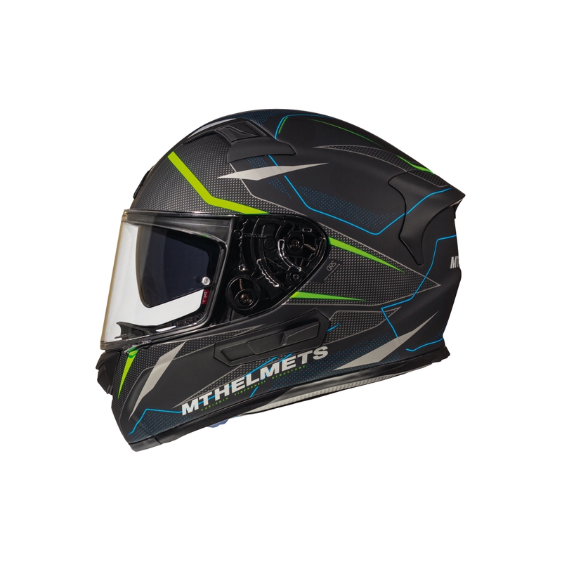 MT Kre Intrepid SV integralna motoristična čelada črna mat-fluo zelena razprodaja