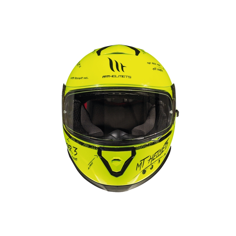 MT Thunder 3 SV Board fluo rumena integralna motoristična čelada razprodaja