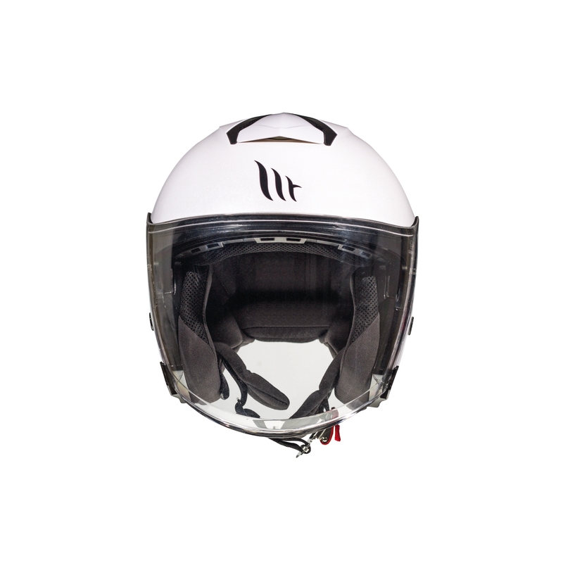 MT Thunder SV Jet odprta motoristična čelada bela