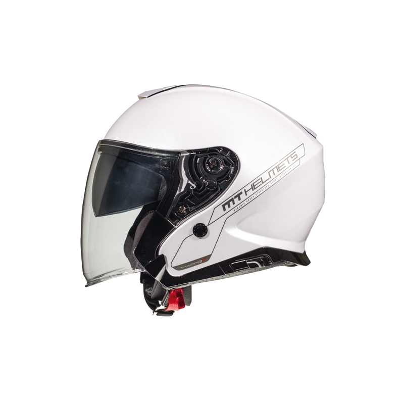 MT Thunder SV Jet odprta motoristična čelada bela