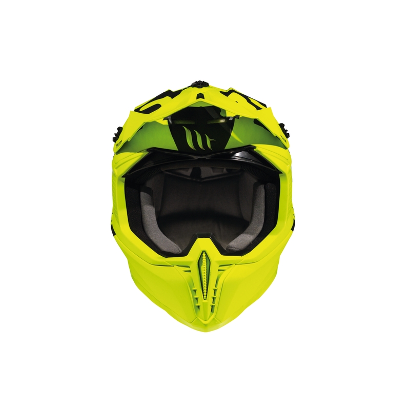 Motokros čelada MT Falcon Karson fluo rumena mat