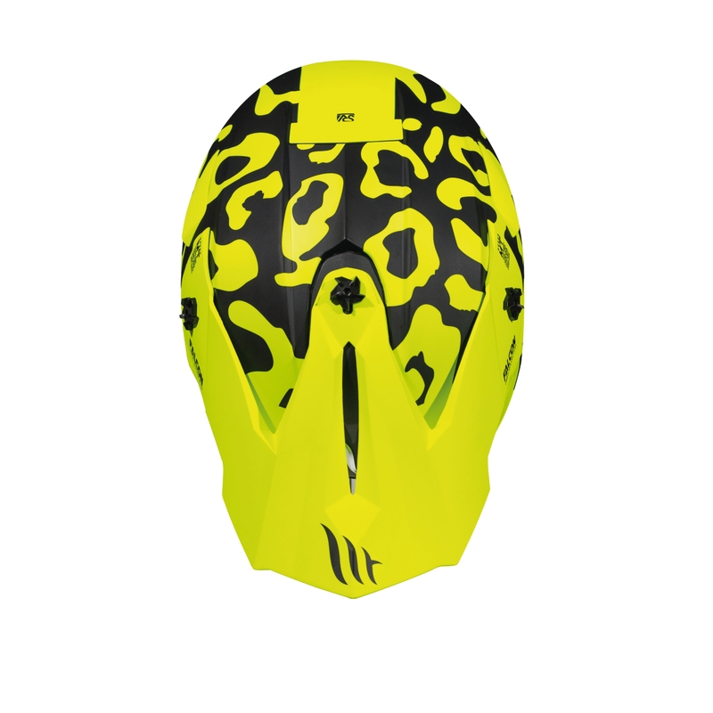 Motokros čelada MT Falcon Karson fluo rumena mat