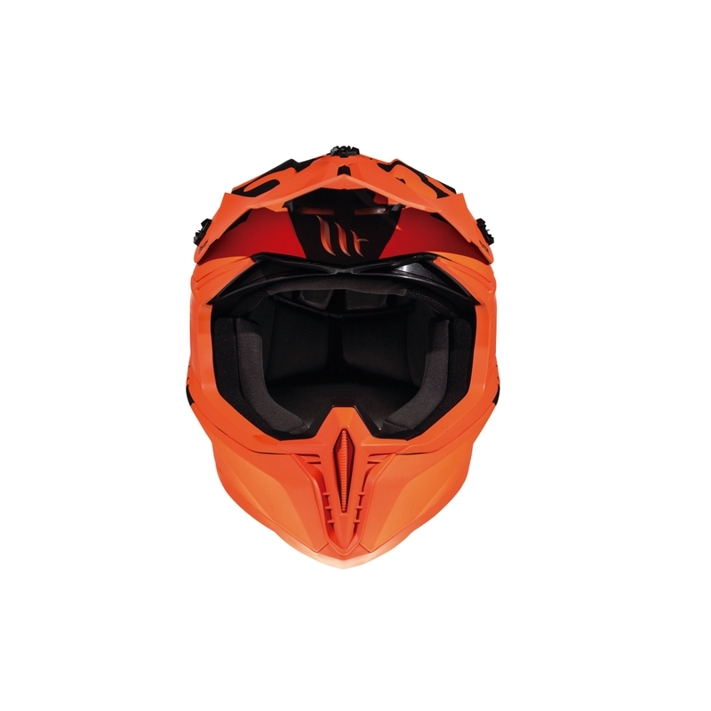 Motokros čelada MT Falcon Karson fluo oranžna mat