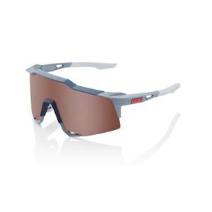 100% SPEEDCRAFT Soft Tact Stone Grey sončna očala (srebrna stekla HIPER)