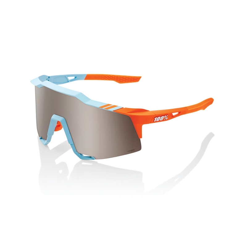 Sončna očala 100 % SPEEDCRAFT Soft Tact Two Tone blue-orange (HIPER srebrna stekla)