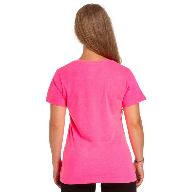 Ženska majica Meatfly Ladies MF Logo neon pink razprodaja