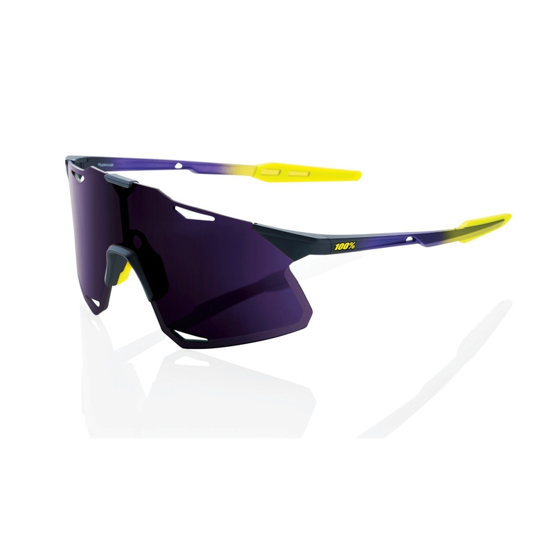 Sončna očala 100% HYPERCRAFT Metallic Digital Brights vijolično-rumena (vijolično steklo)