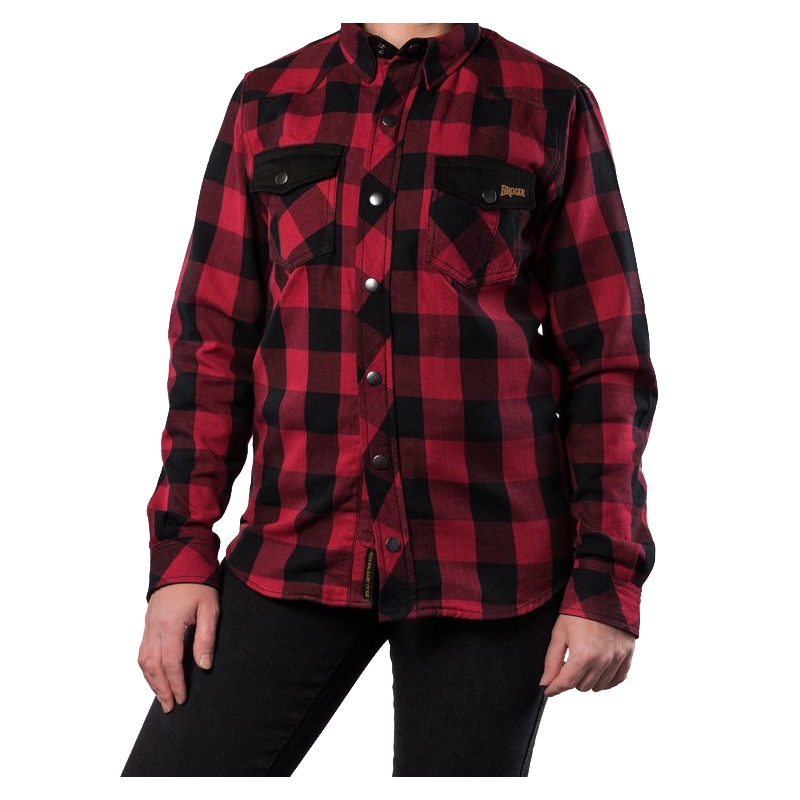 Ženska motoristična majica BROGER Alaska black-red razprodaja