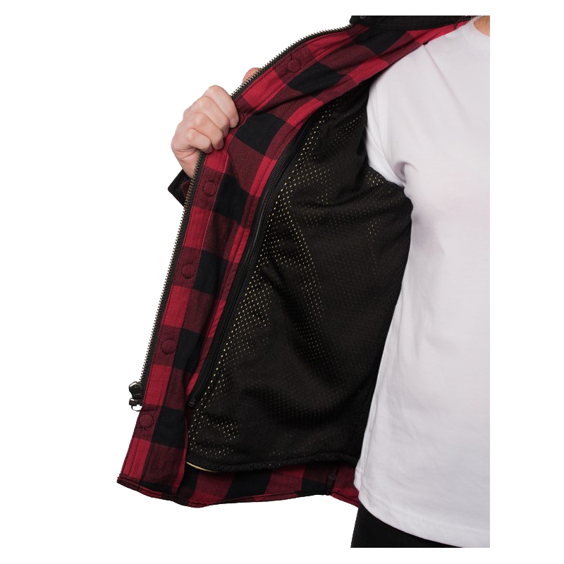 Ženska motoristična majica BROGER Alaska black-red razprodaja