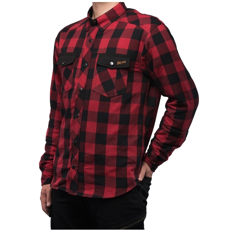 Motoristična majica BROGER Alaska black-red razprodaja
