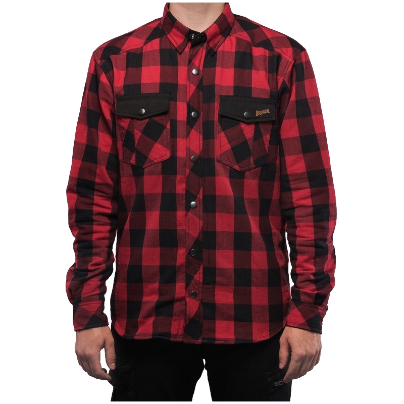 Motoristična majica BROGER Alaska black-red razprodaja