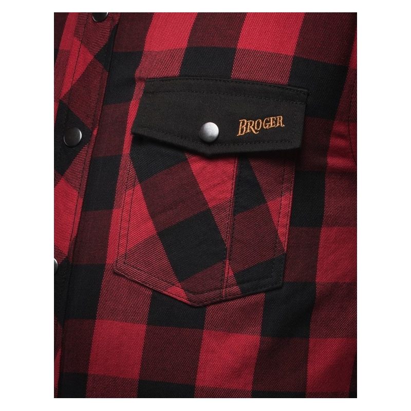 Motoristična majica BROGER Alaska black-red razprodaja