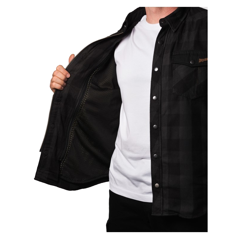 Motoristična majica BROGER Alaska black-grey razprodaja