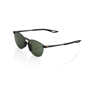 Sončna očala 100% LEGERE ROUND Matte Black Grey Black (Zelena očala)