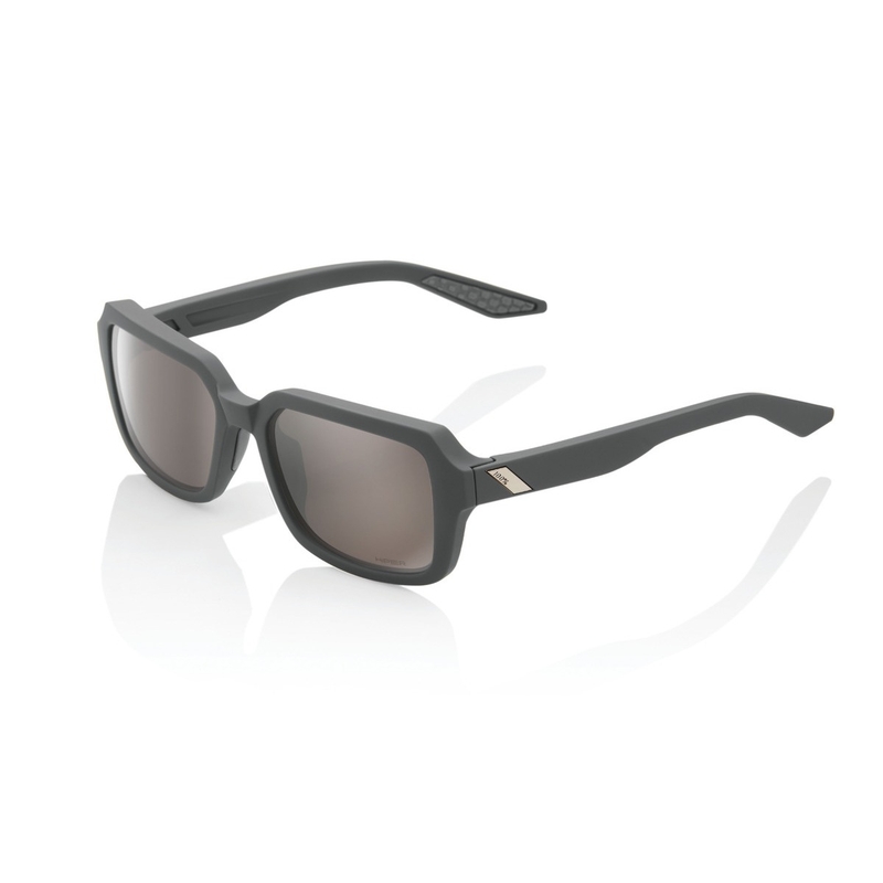 Sončna očala 100% RIDELEY Soft Tact Cool Grey (srebrne leče HIPER)