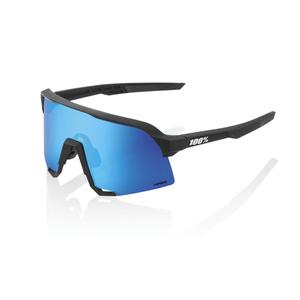 Sončna očala 100% S3 Matte Black črna (modra stekla HIPER)