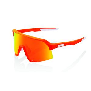 Sončna očala 100% S3 Soft Tact Neon Orange (HIPER rdeče leče)