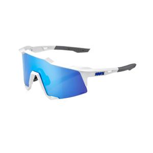 Sončna očala 100% SPEEDCRAFT belo-siva (modro steklo HIPER)