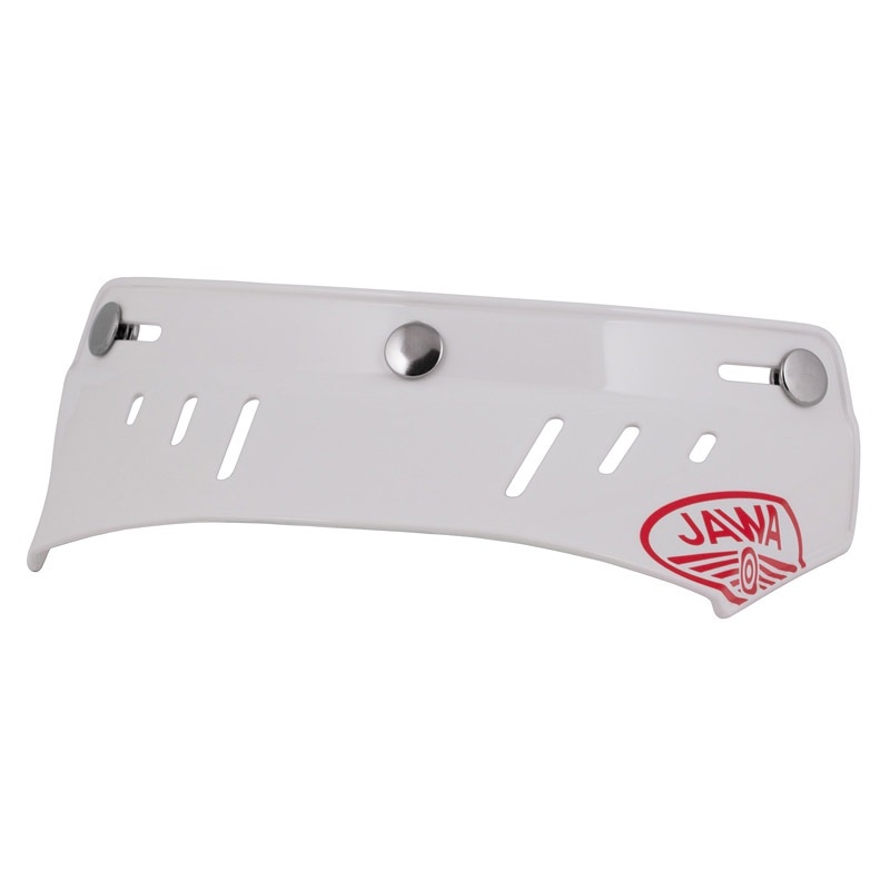 Ploščati vizir za čelade Cassida Oxygen Jawa bele barve