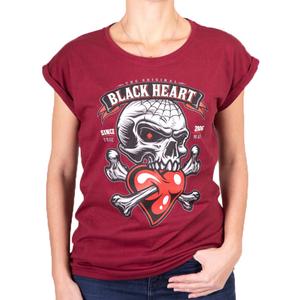 Ženska majica Black Heart Romantic Lover Ext rdeča