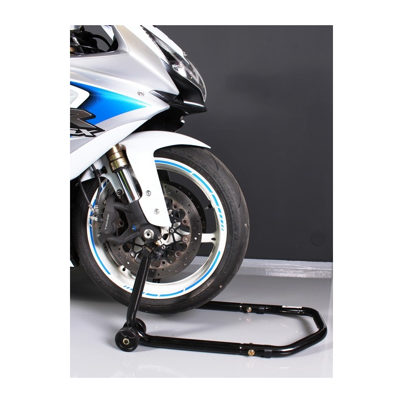 Komplet stojal za motorje R-TECH spredaj + zadaj s kolesi - II. kakovost