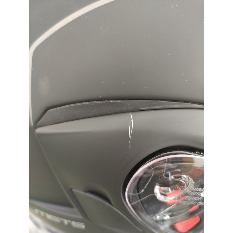 MT Atom motoristična čelada črna mat - razred II