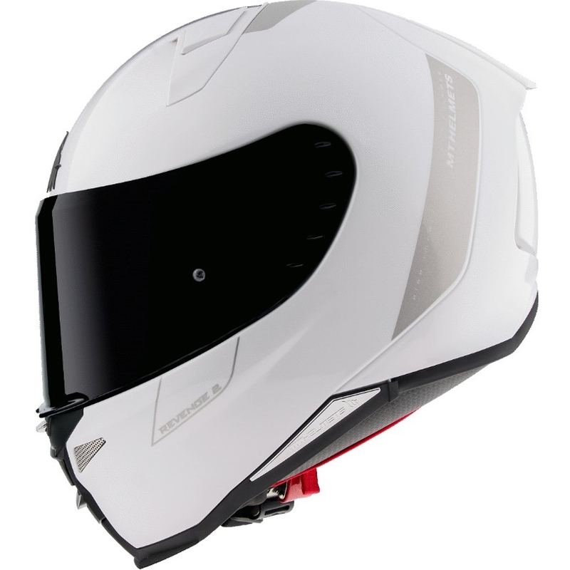 MT Revenge 2 Solid White Gloss Integral Motoristična čelada - razred II