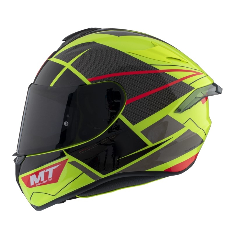 MT FF106 Pro Targo Pro Podium D1 fluo rumeno-rdeče-črna integralna motoristična čelada razprodaja