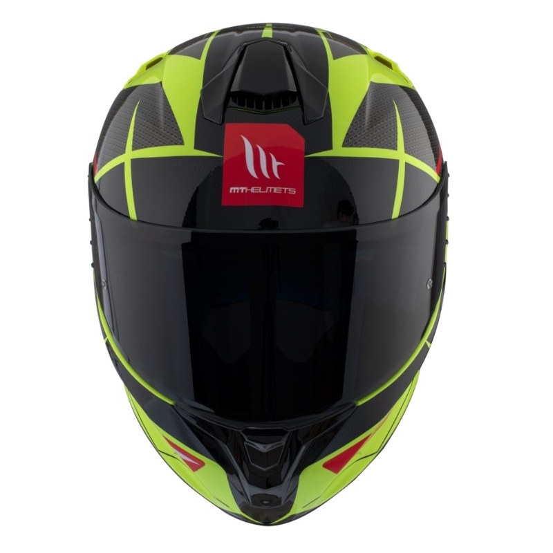 MT FF106 Pro Targo Pro Podium D1 fluo rumeno-rdeče-črna integralna motoristična čelada razprodaja