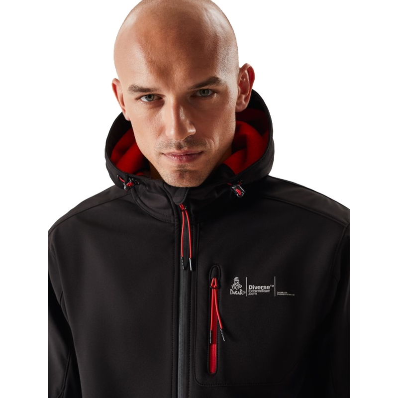 Moška softshell jakna DAKAR Sotix rdeče-črna