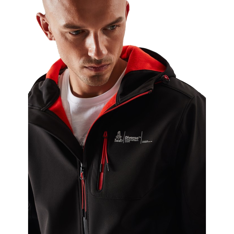 Moška softshell jakna DAKAR Sotix rdeče-črna