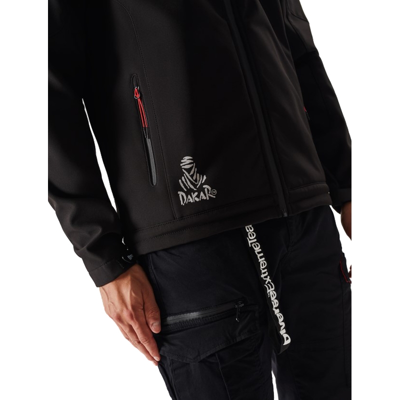 Moška softshell jakna DAKAR Sotix rdeče-črna