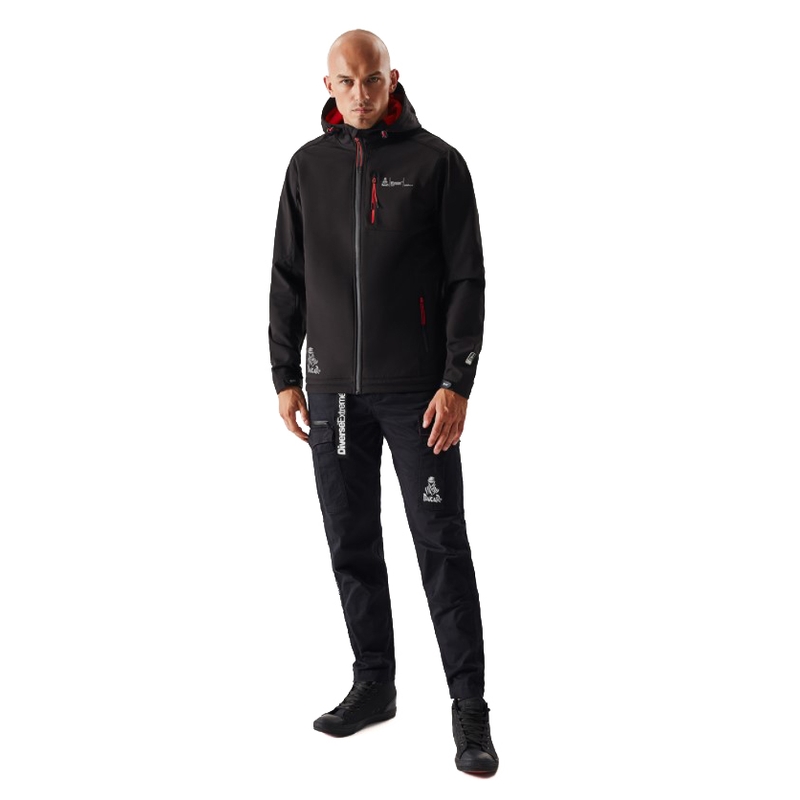 Moška softshell jakna DAKAR Sotix rdeče-črna