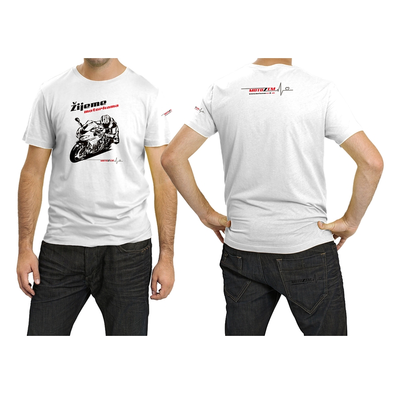 Majica MotoZem živimo z motocikli supersport