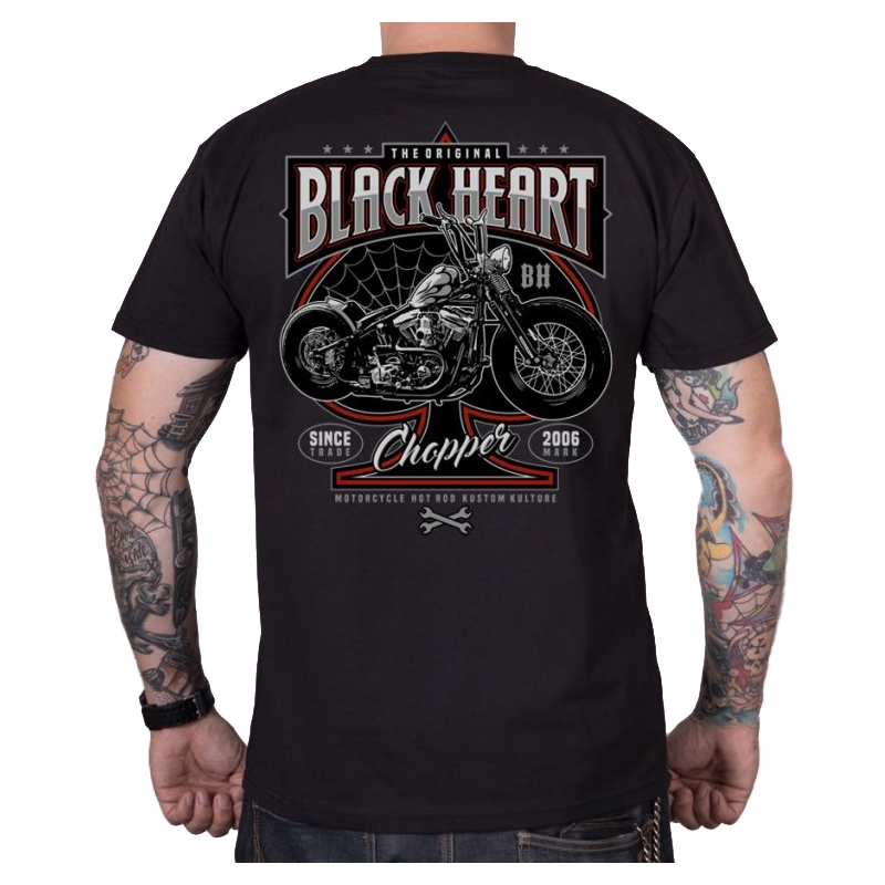 Moška majica Black Heart Flock Chop black