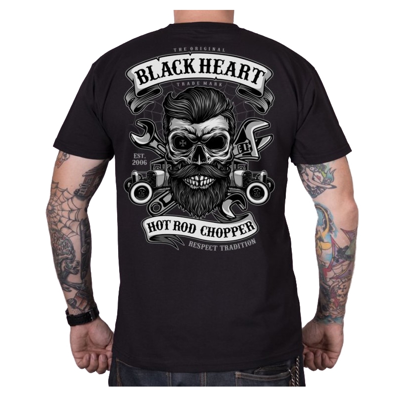 Moška majica Black Heart Spoštovanje tradicije