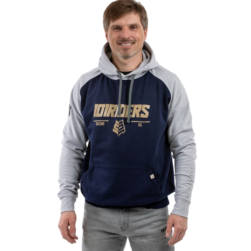 Mikina s kapuco 101 Riders Force Hood Deep blue-grey razprodaja