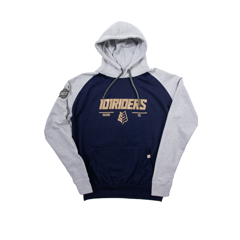 Mikina s kapuco 101 Riders Force Hood Deep blue-grey razprodaja