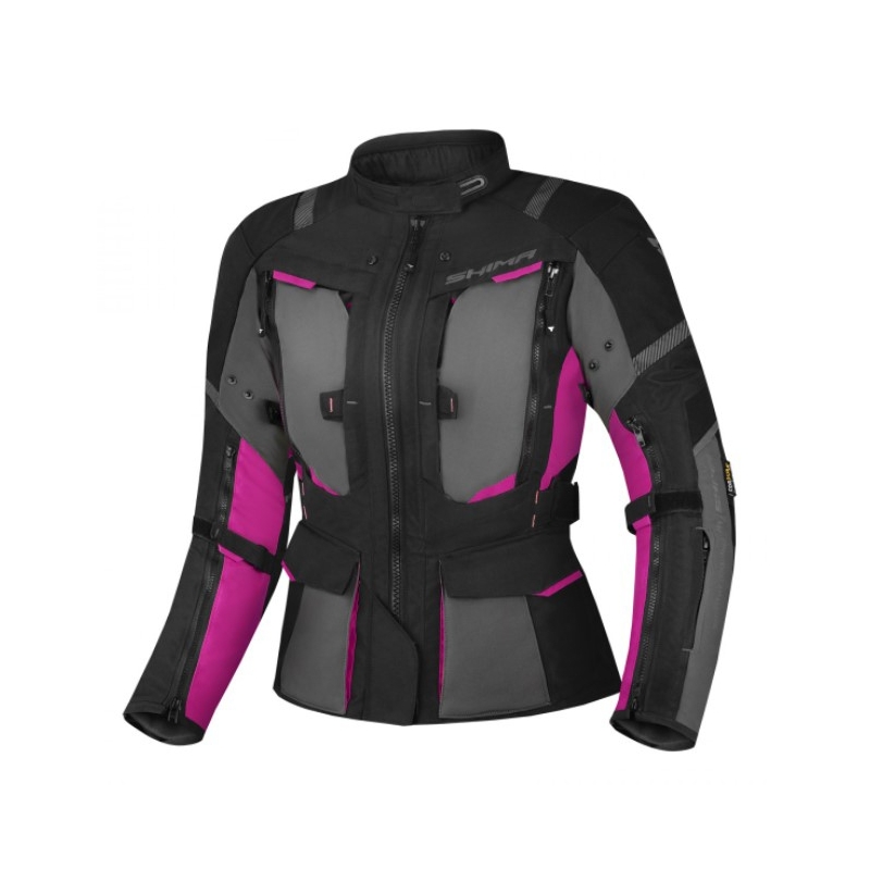 Shima Hero 2.0 ženska motoristična jakna Black-Grey-Pink