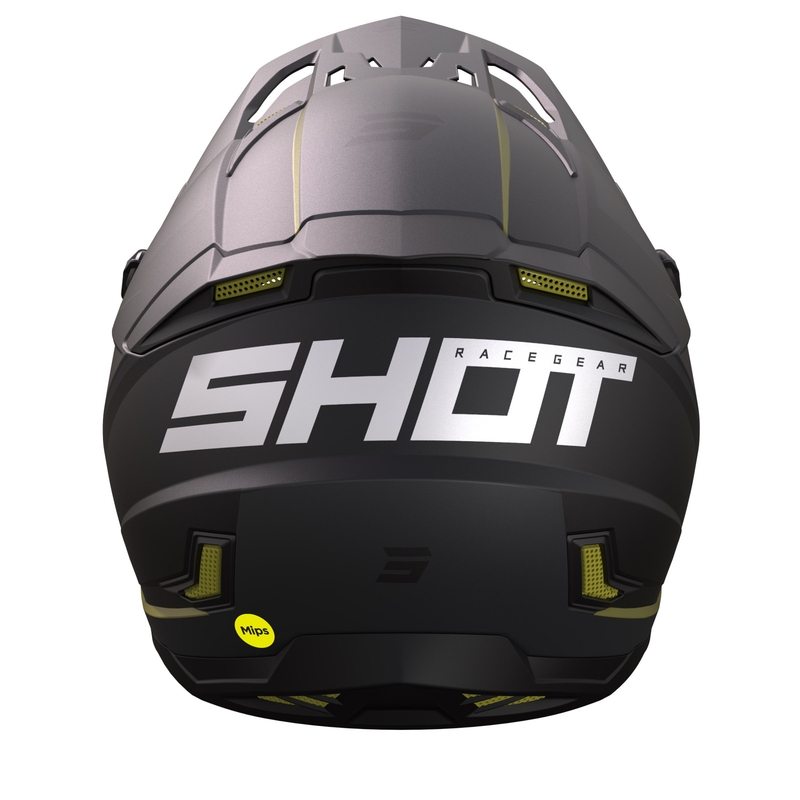 Motokros čelada Shot Core Comp black-gold