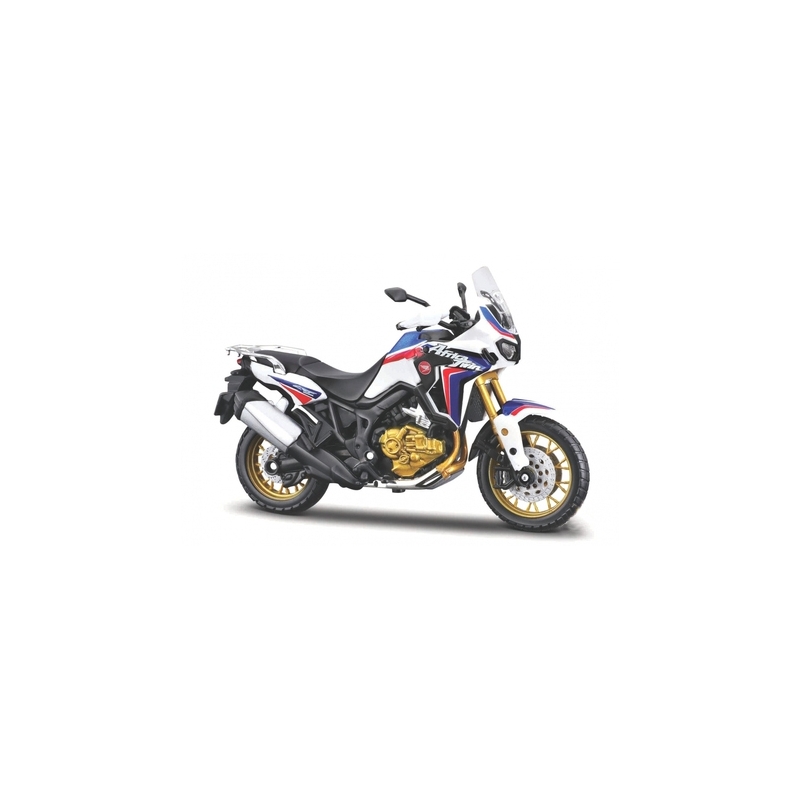 Model motocikla Maisto Honda African Twin white-blue-red